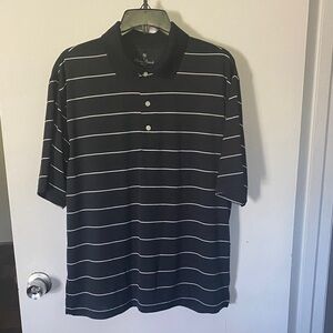 Ralph Lauren Black and White Striped Polo Shirt